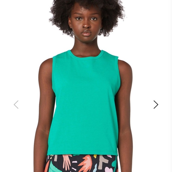 Gorman scoop tank top in green - size 10 - Picture 7 of 10